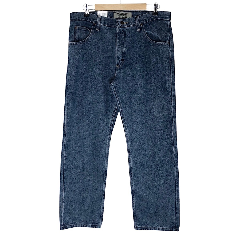 Wrangler Authentics 10ZM100SW Cotton Blue Wash Regular Fit‎ Men’s Jeans 34x28